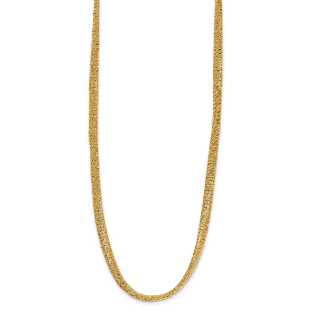 Sterling Silver Gold-plated Twist Texture Wrapped Necklace