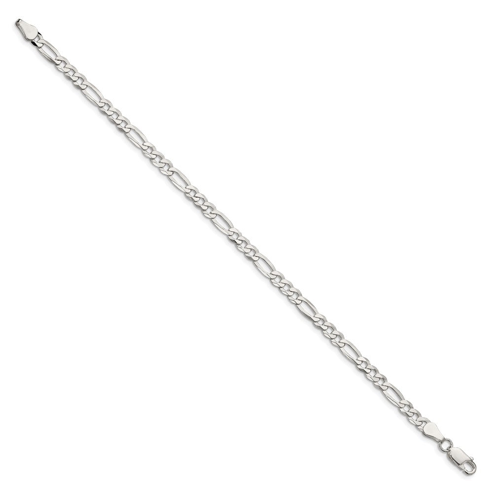 Sterling Silver Lightweight Flat Figaro Chain