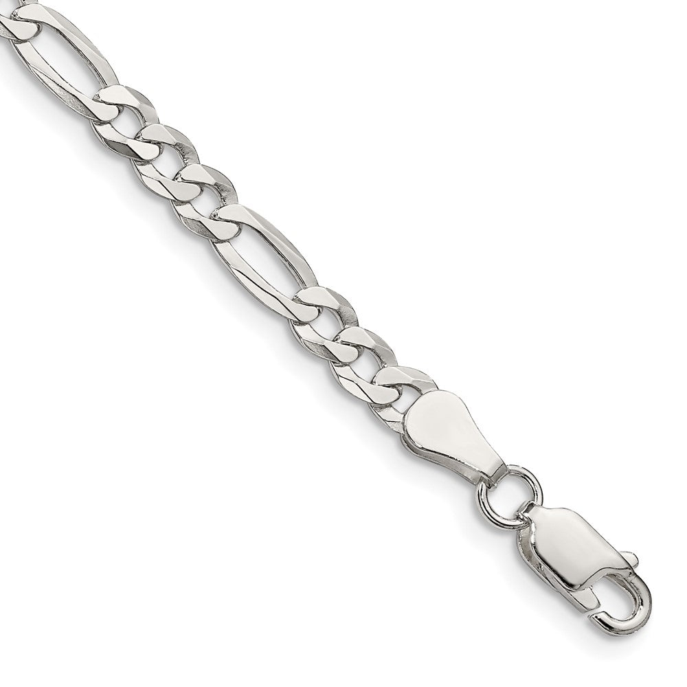 Sterling Silver Lightweight Flat Figaro Chain