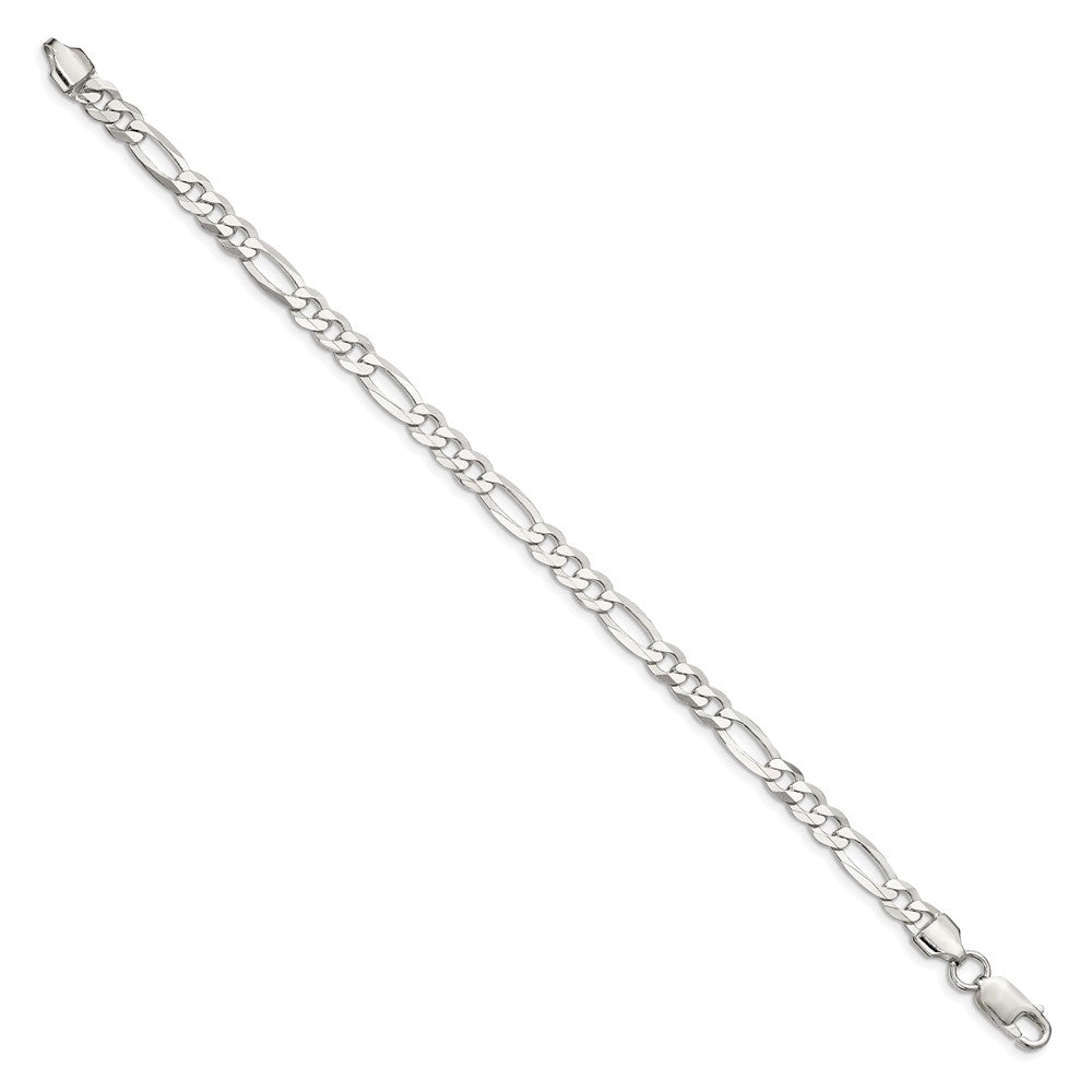 Sterling Silver Lightweight Flat Figaro Chain