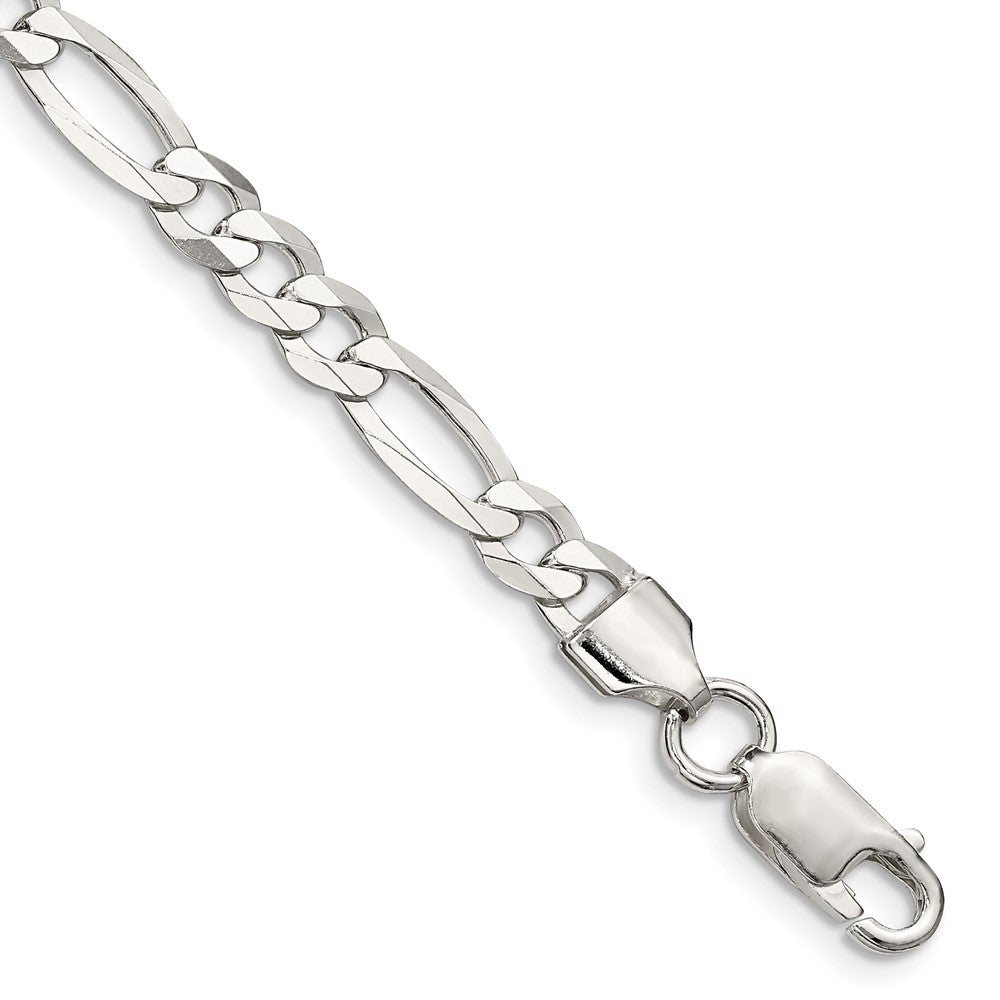 Sterling Silver Lightweight Flat Figaro Chain