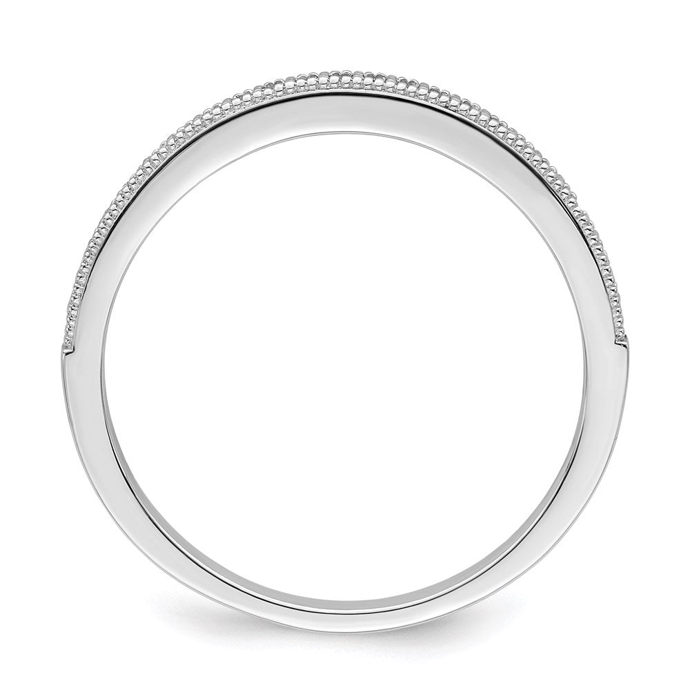 Brilliant Embers Sterling Silver Rhodium-plated 25 Stone Micro Pav CZ Polished Ring
