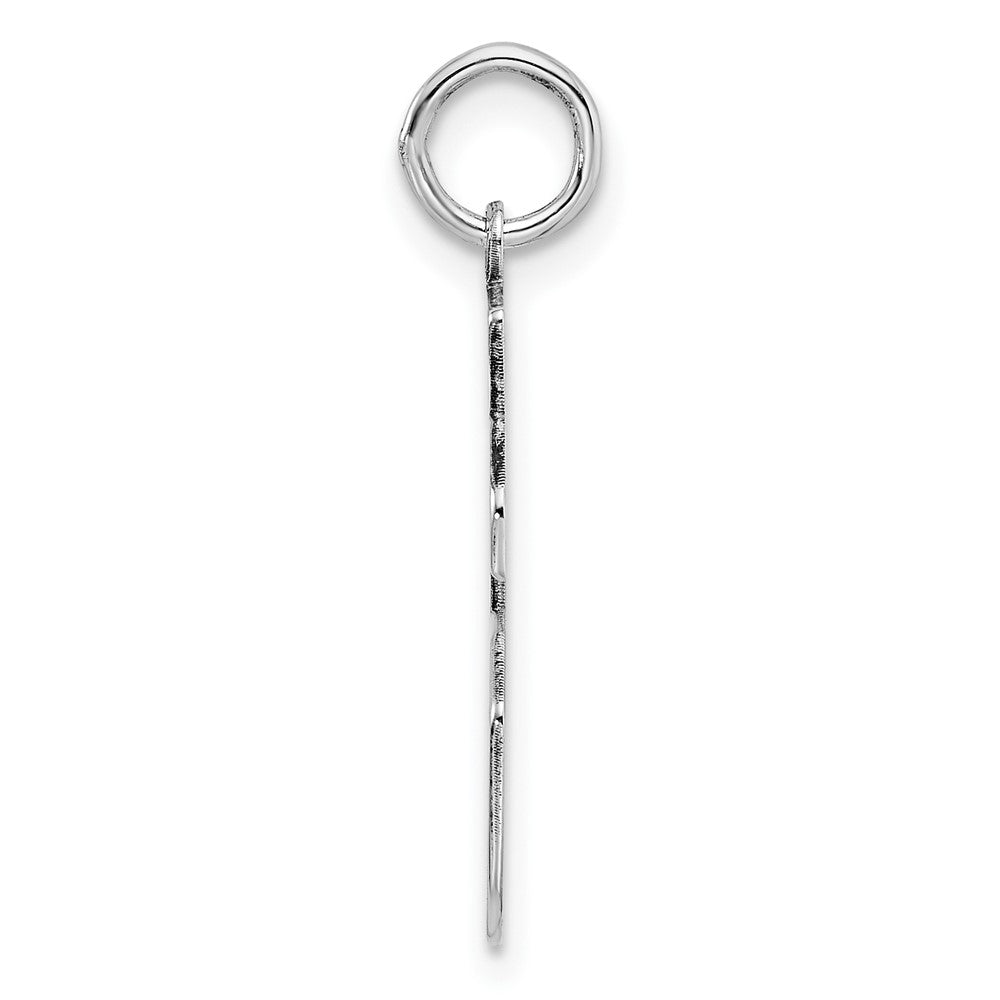 Sterling Silver/Rhodium-plated Polished Number 36 Charm