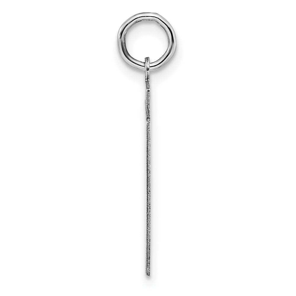 Sterling/Silver Rhodium-plated Polished Number 51 Charm