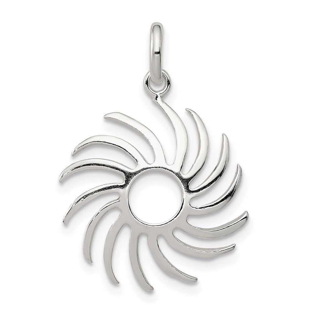 Sterling Silver Sun Burst Pendant