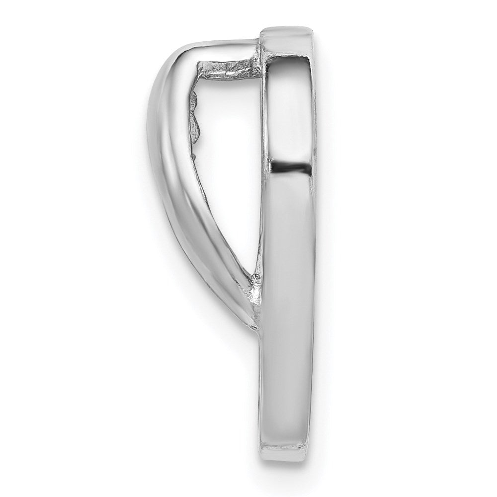Sterling Silver Rhodium-plated Lab Created Opal 3-D Flip-Flop Fits up to Cubetto Slide