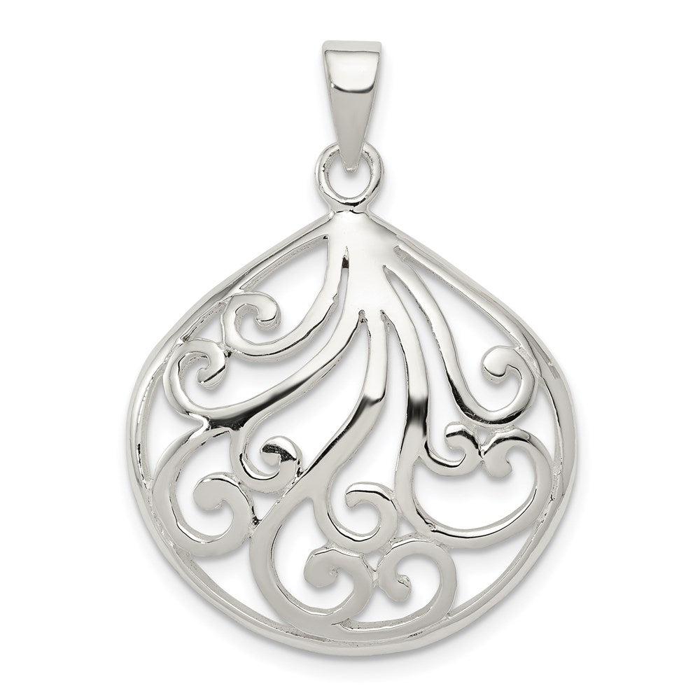 Sterling Silver Swirl Pendant