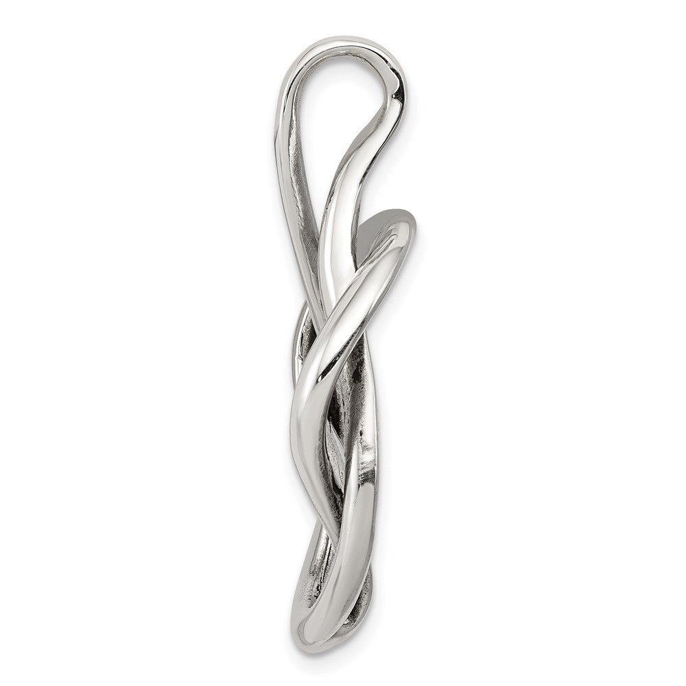 Sterling Silver Polished Fancy Knot -Fits up to Cubetto- Slide