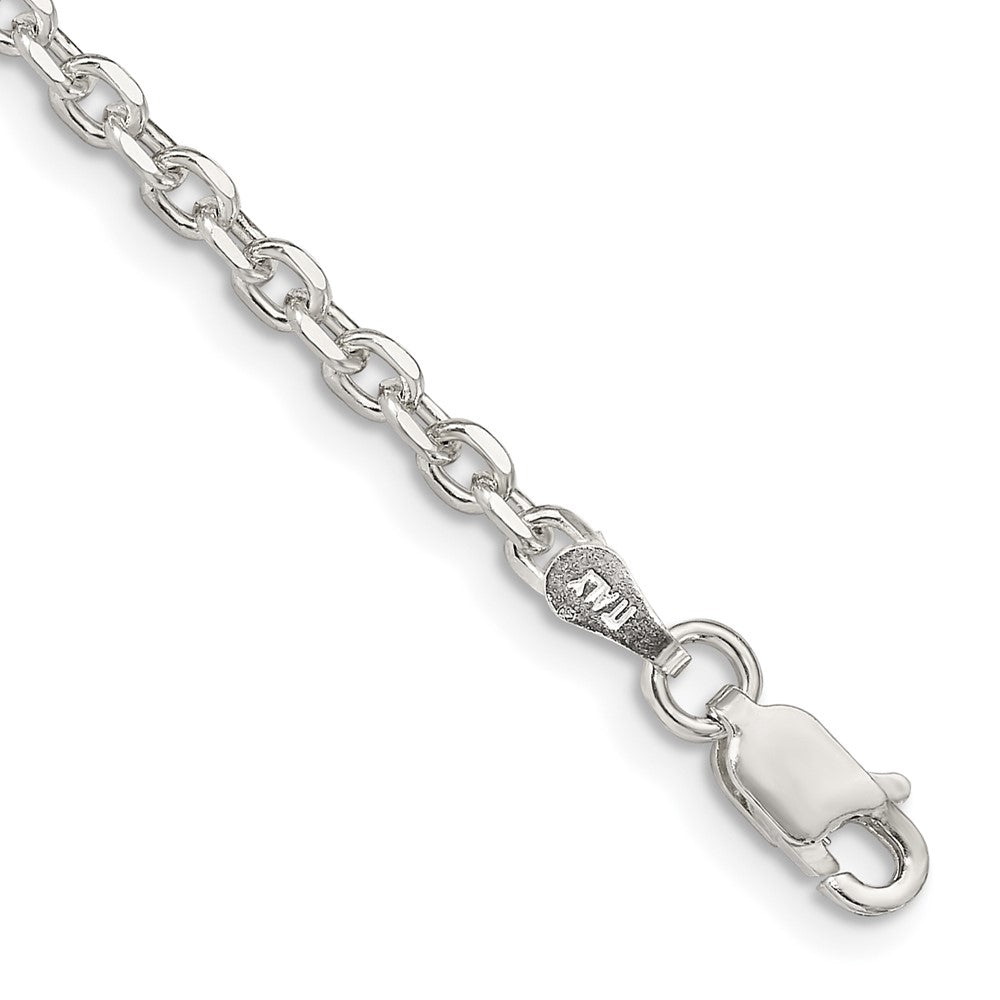 Sterling Silver Diamond-cut Forzantine Cable Chain