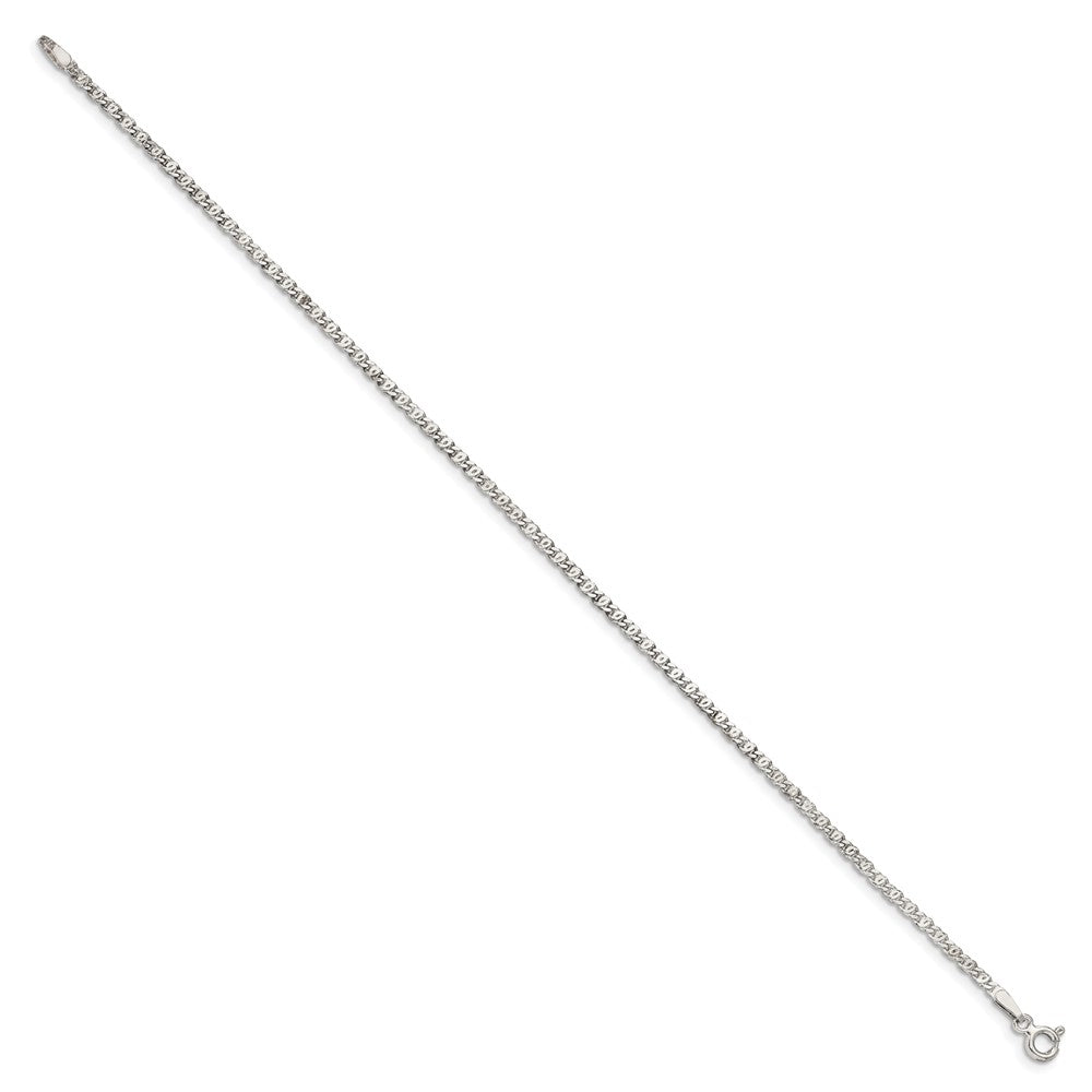 Sterling Silver Fancy Anchor Pendant Chain