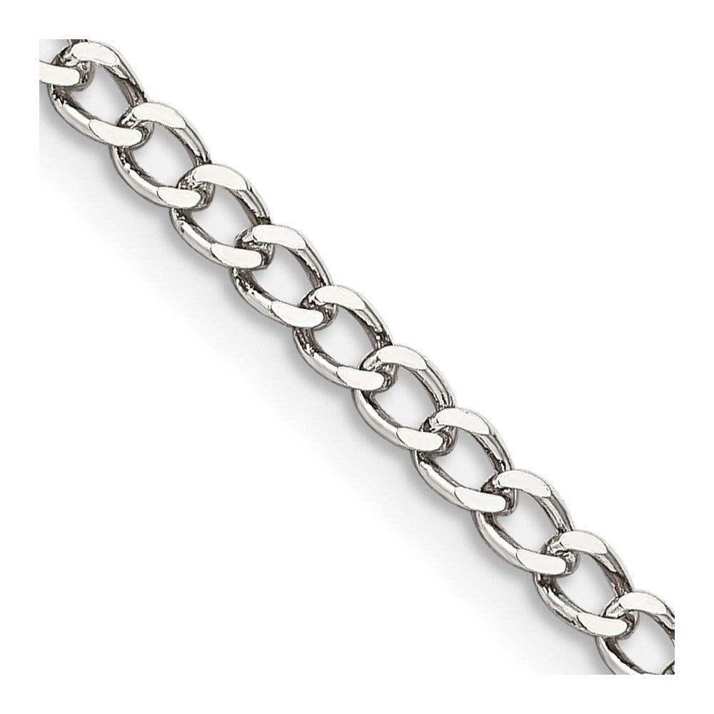 Sterling Silver Open D/C Curb Chain