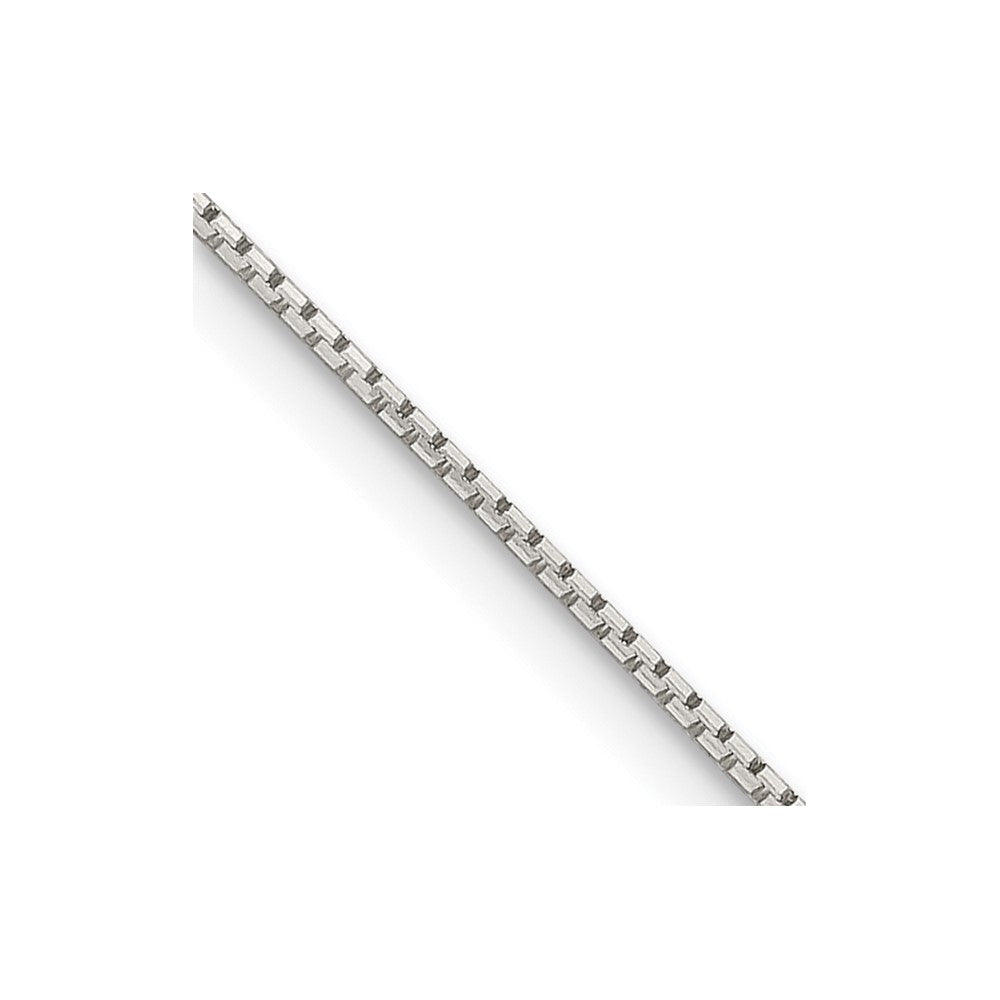 Sterling Silver 8 Sided Mirror Box Chain