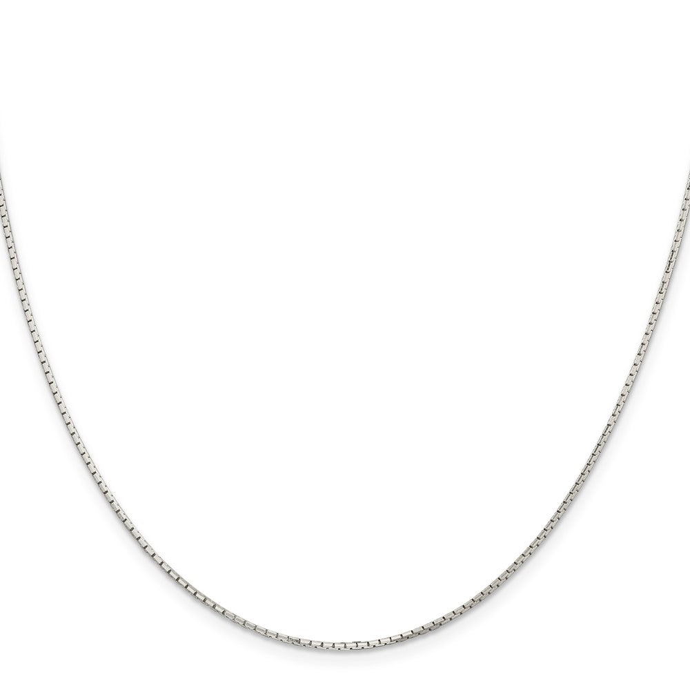 Sterling Silver 8 Sided Diamond-cut Mirror Box Chain