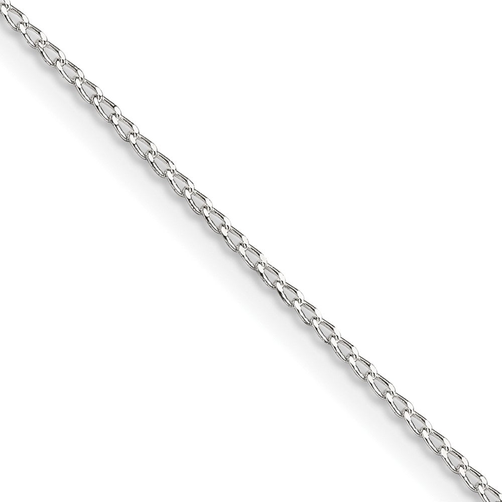 Sterling Silver Open Elongated Link Curb Chain