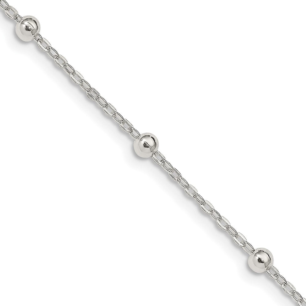 Sterling Silver Fancy Beaded Chain