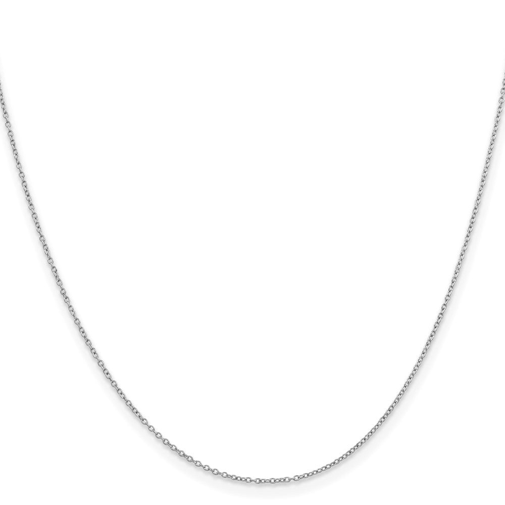 Sterling Silver Rhodium-plated Cable Chain