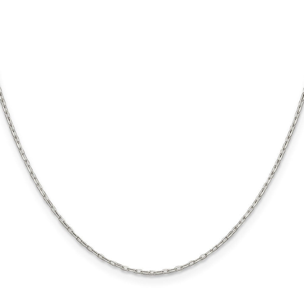 Sterling Silver Diamond-cut Long Link Cable Chain