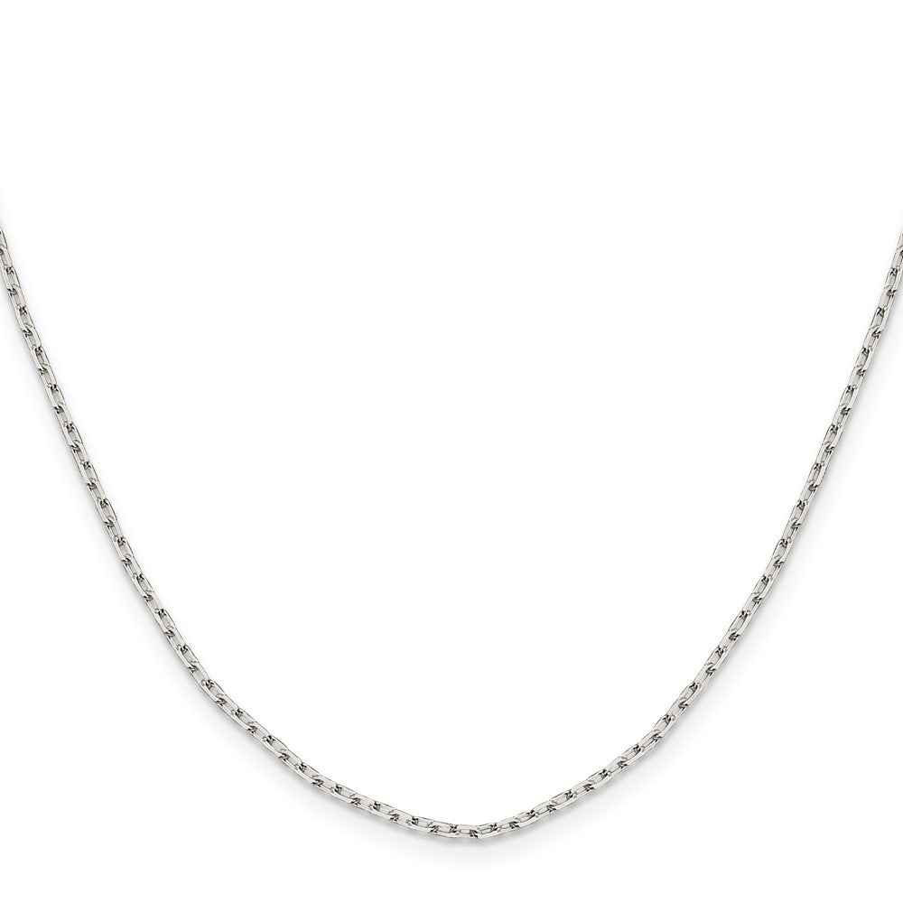 Sterling Silver Diamond-cut Long Link Cable Chain