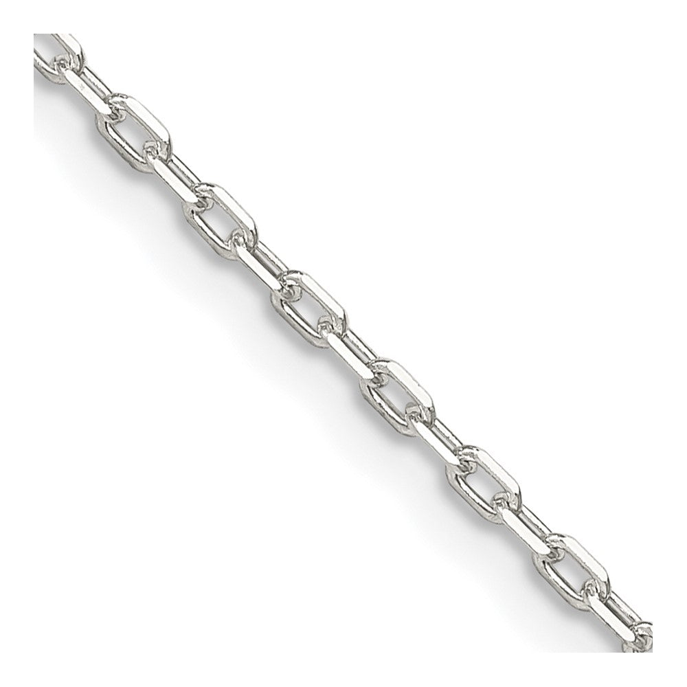 Sterling Silver Diamond-cut Long Link Cable Chain