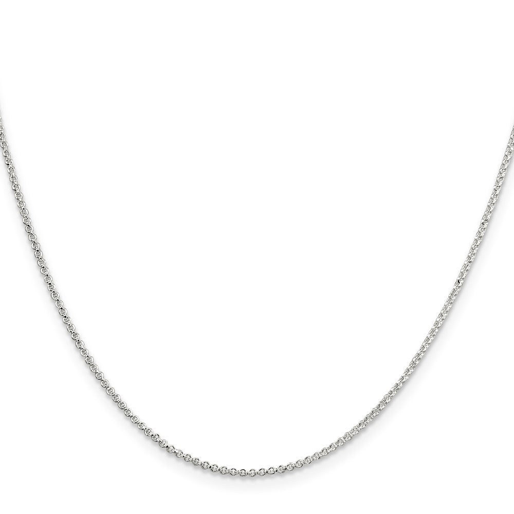 Sterling Silver Diamond-cut Rolo Chain