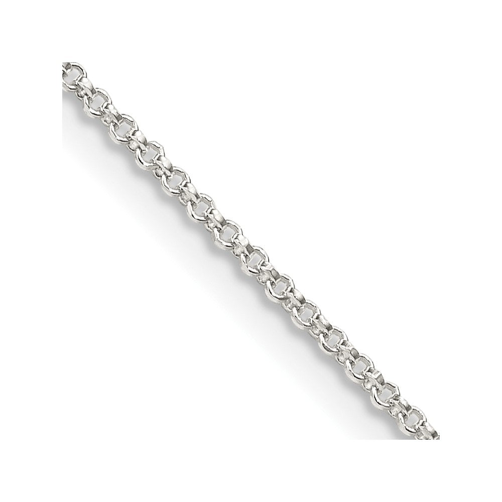 Sterling Silver Diamond-cut Rolo Chain