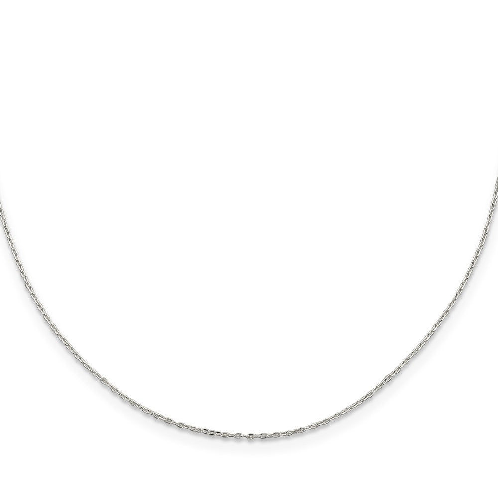 Sterling Silver Diamond-cut Long Link Cable Chain