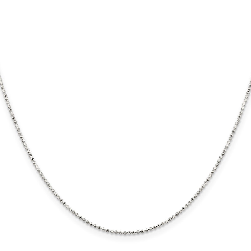 Sterling Silver Square Fancy Beaded Chain