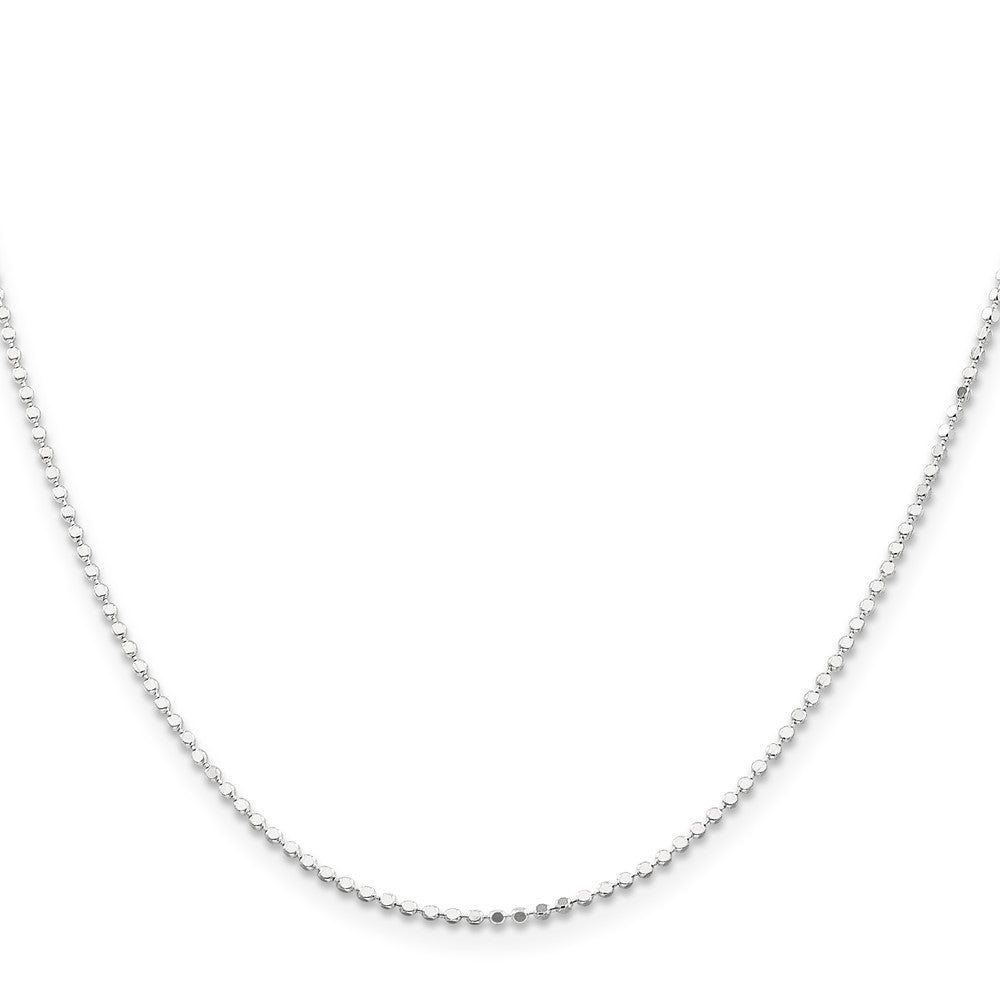 Sterling Silver Square Fancy Beaded Chain