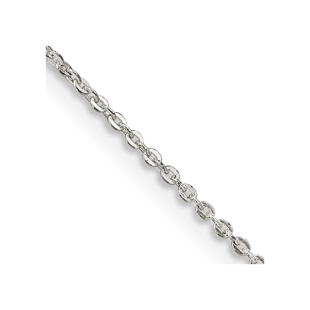 Sterling Silver Flat Link Cable Chain