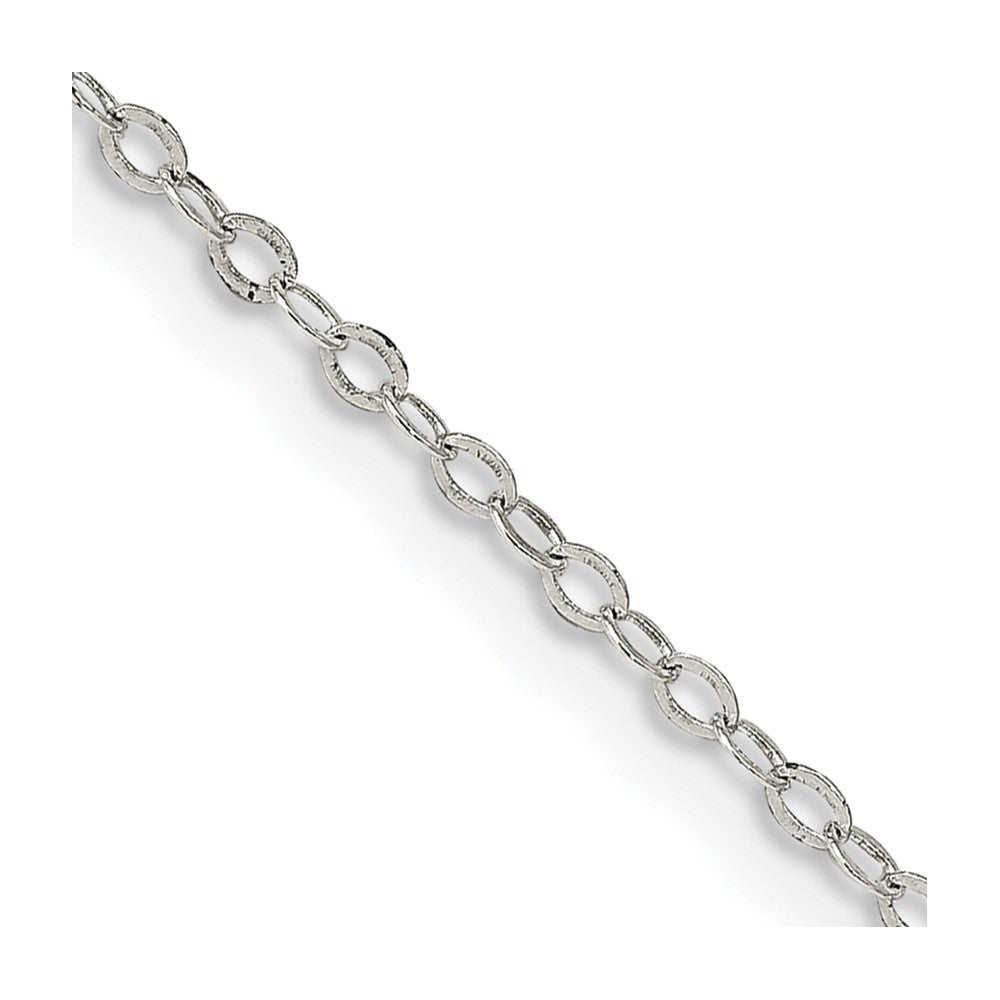 Sterling Silver Flat Open Oval Cable Chain