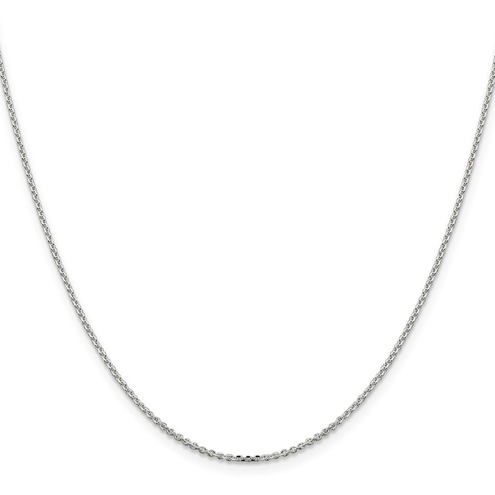 Sterling Silver Diamond-cut Forzantine Cable Chain