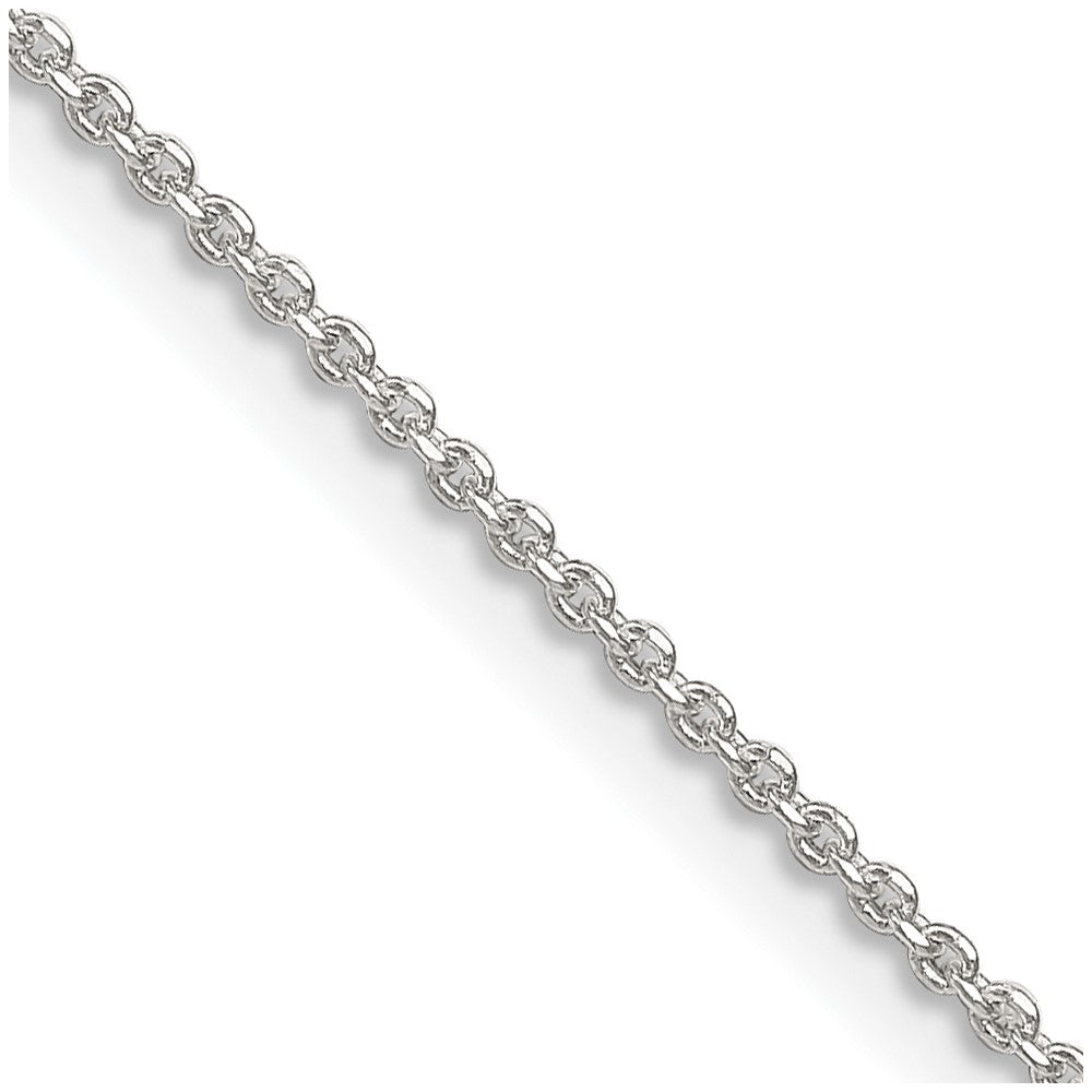 Sterling Silver Diamond-cut Forzantine Cable Chain