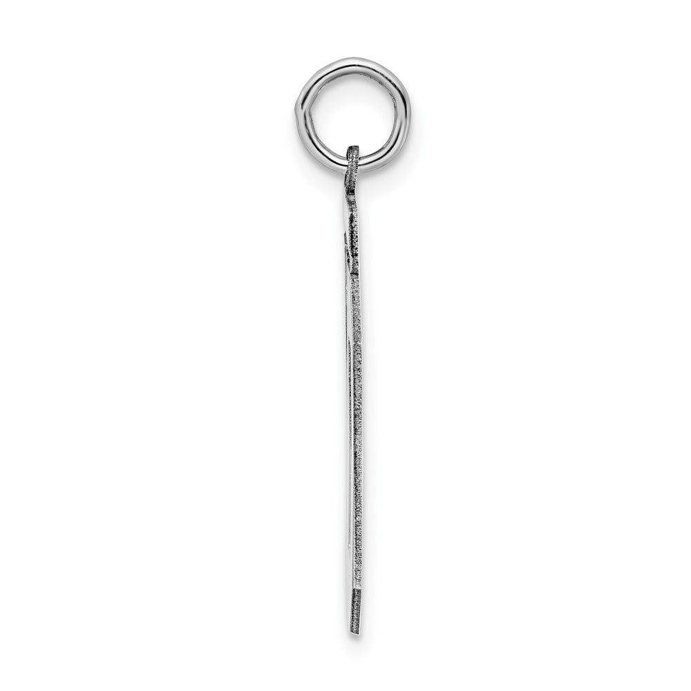 Sterling Silver/Rhodium-plated Polished Number 20 Charm