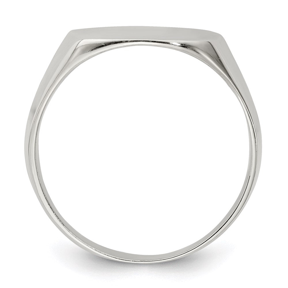 Sterling Silver 14x Closed Back Signet Ring