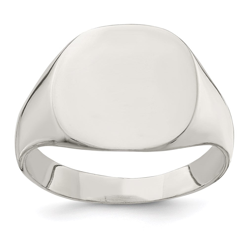 Sterling Silver 14x Closed Back Signet Ring