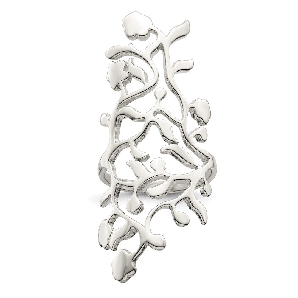 Sterling Silver Vines Full Finger Ring