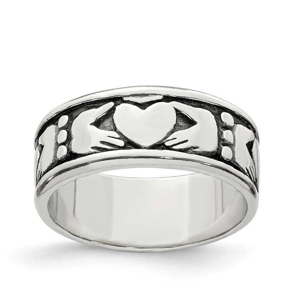 Sterling Silver Claddagh Design Ring