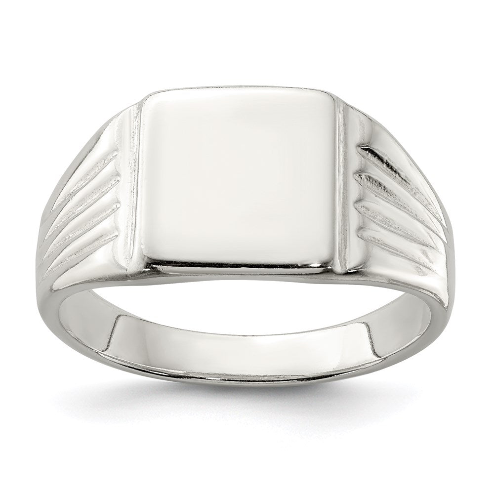 Sterling Silver 11x Open Back Signet Ring