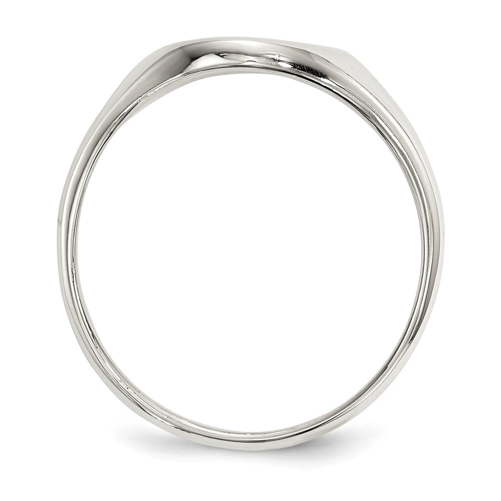 Sterling Silver 13x Closed Back Signet Ring