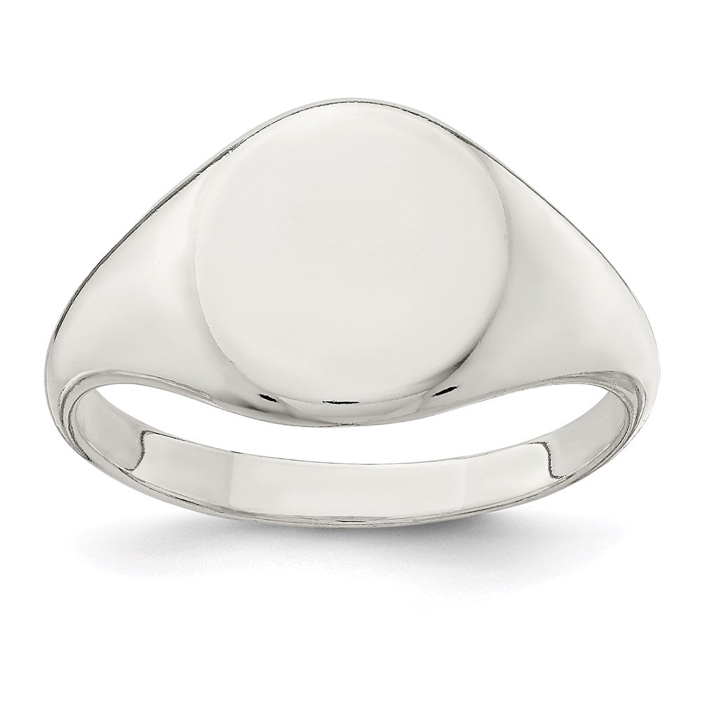 Sterling Silver 13x Closed Back Signet Ring