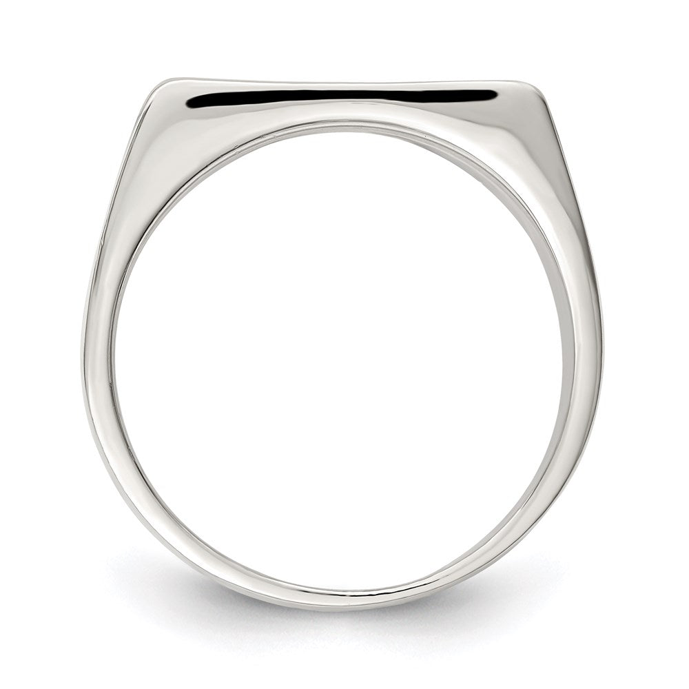 Sterling Silver 11x Closed Back Signet Ring