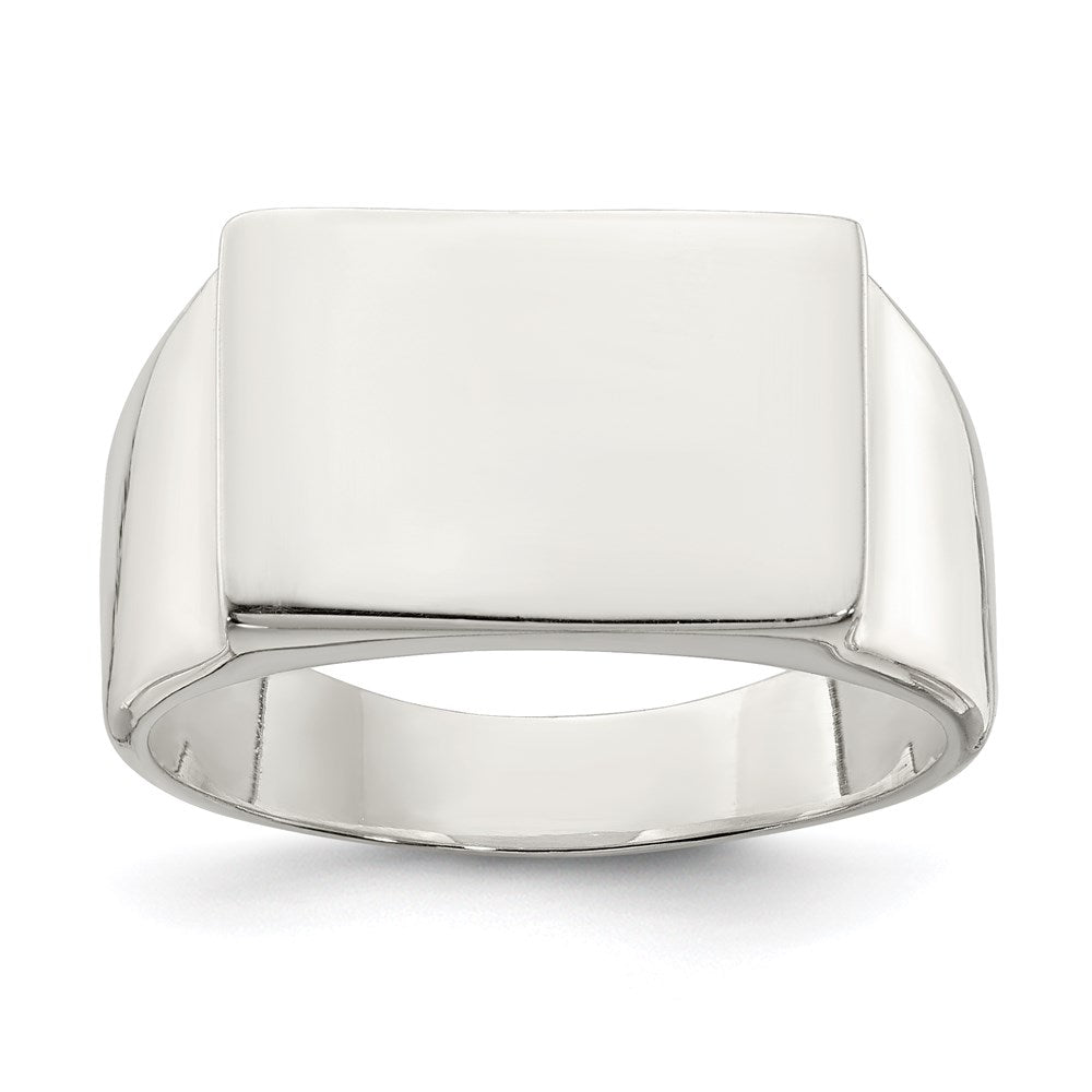 Sterling Silver 11x Closed Back Signet Ring