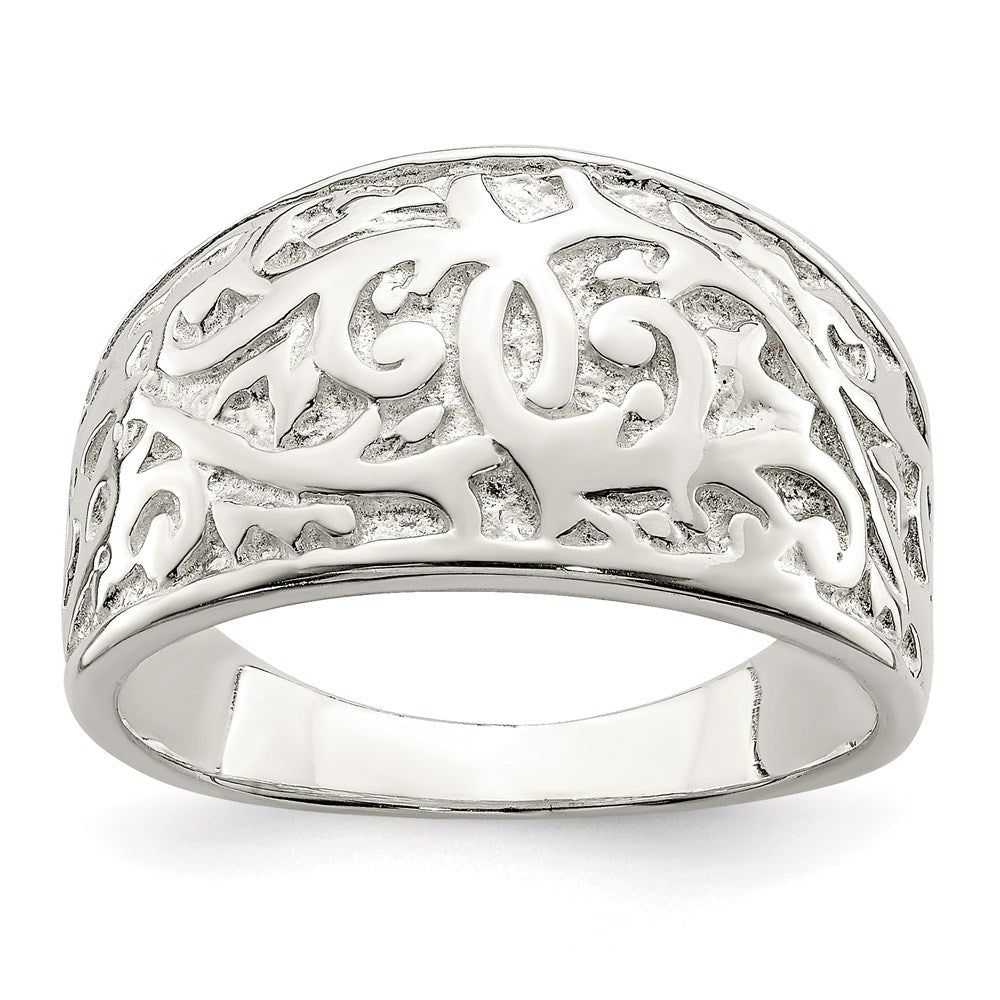 Sterling Silver Swirl Design Ring