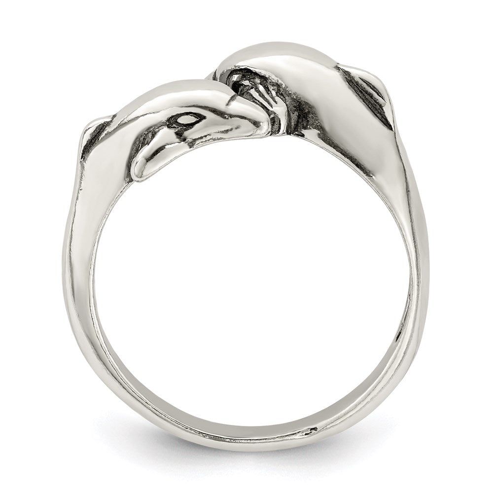 Sterling Silver Dolphin Ring