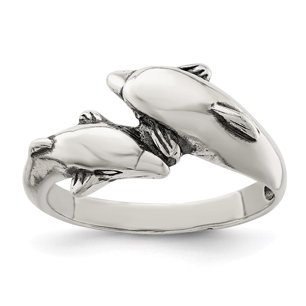 Sterling Silver Dolphin Ring