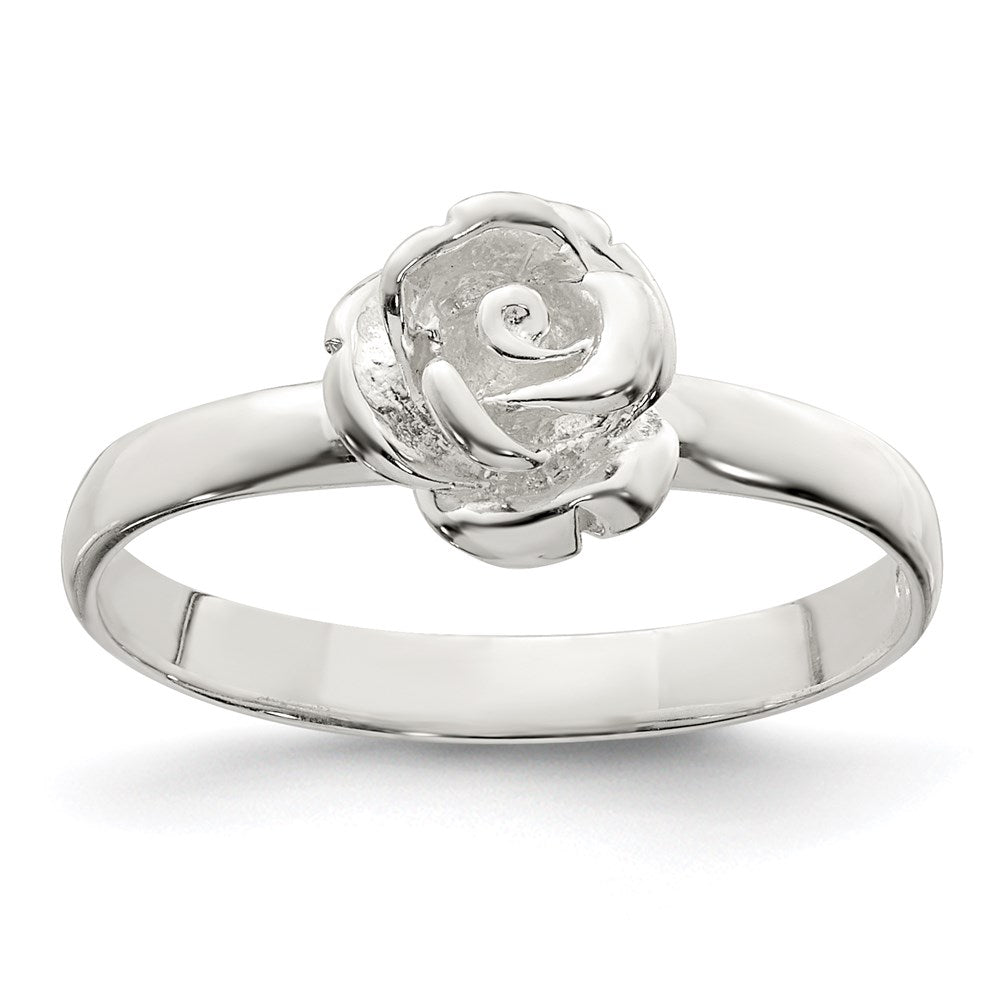 Sterling Silver Rose Ring