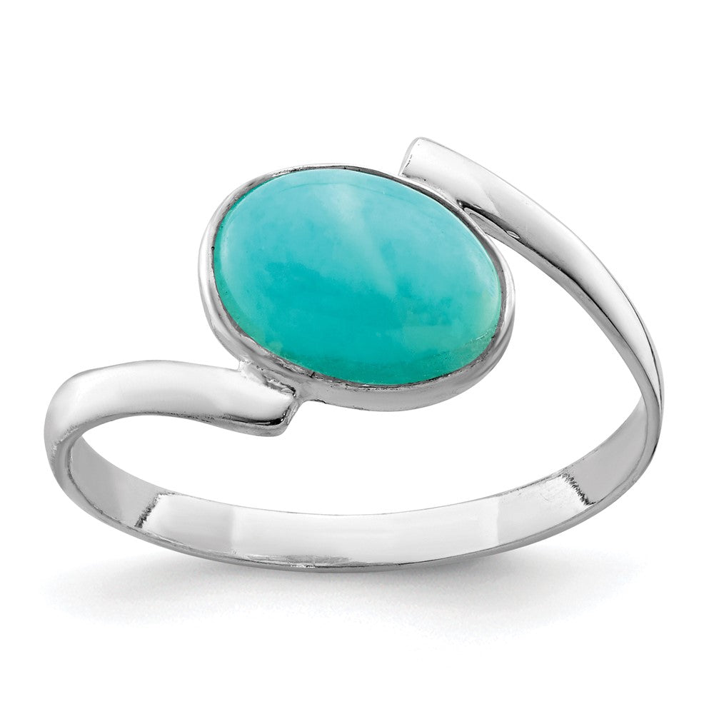 Sterling Silver Oval Amazonite Ring