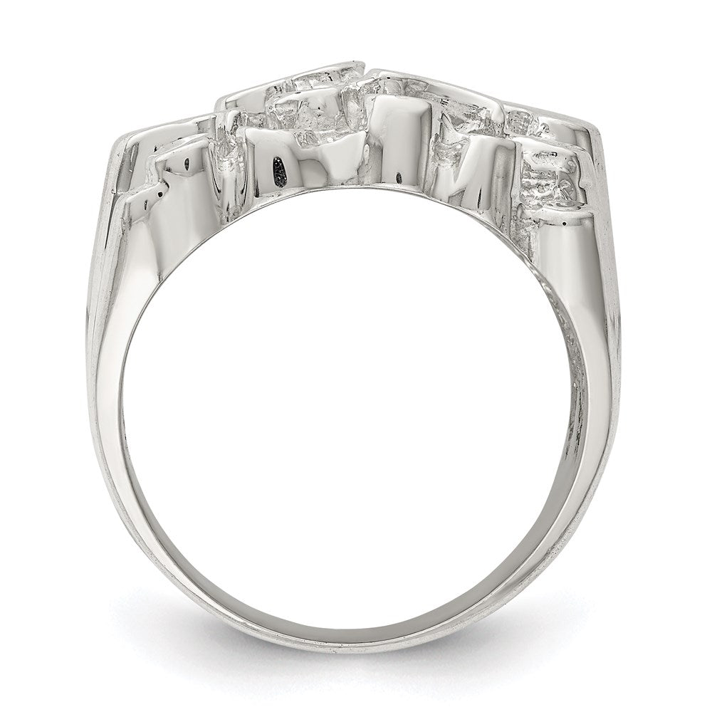 Sterling Silver Men's Nugget Ring