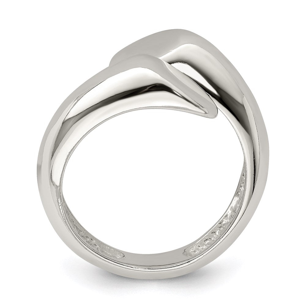 Sterling Silver Round Overlapping Ring