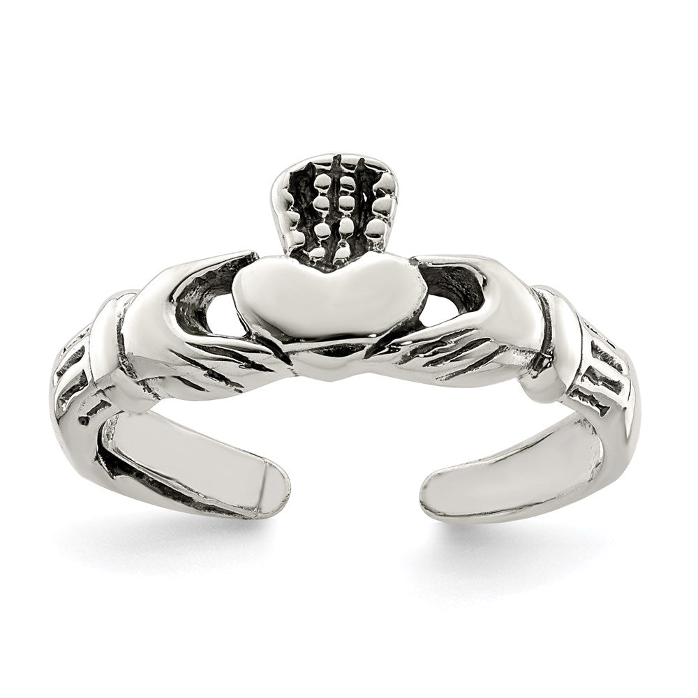 Sterling Silver Claddagh Toe Ring